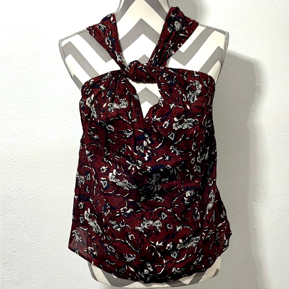 Isabel Marant Red Floral Blouse - Picture 3 of 8